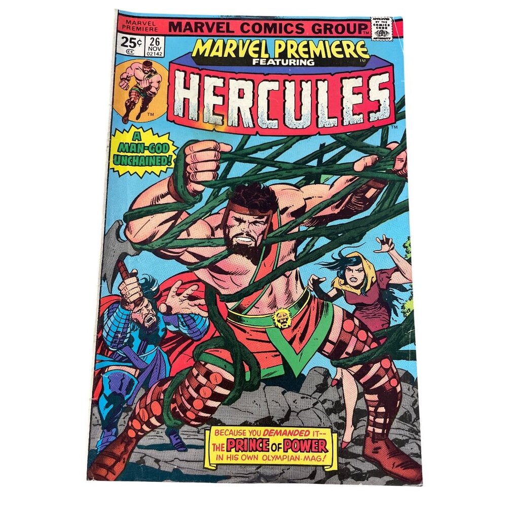 Marvel Premiere Featuring Hercules #26 November 1975 Vintage Bagged Boarded